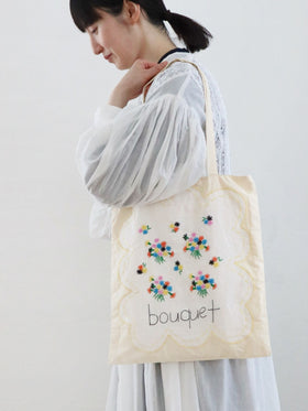 pot and tea ブーケ刺繍バッグ［期間限定販売］