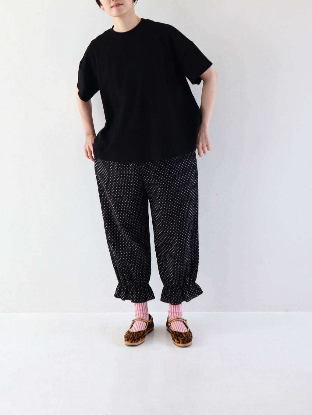 pot and tea フレア半袖 Tシャツ［期間限定販売］