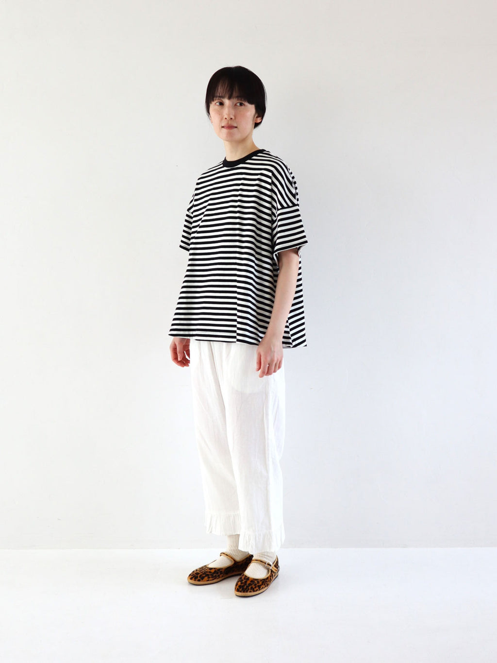 pot and tea フレア半袖 Tシャツ［期間限定販売］