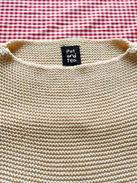 pot and tea ニットベスト［期間限定販売］