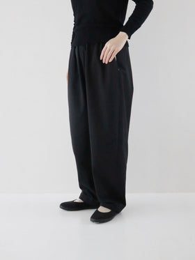 pot and tea シルクネップテーパードパンツ［期間限定販売］