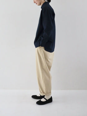 pot and tea シルクネップテーパードパンツ［期間限定販売］