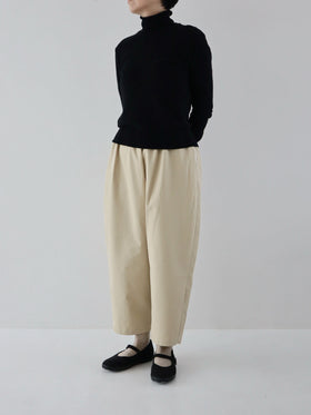 pot and tea シルクネップテーパードパンツ［期間限定販売］