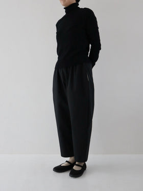 pot and tea シルクネップテーパードパンツ［期間限定販売］