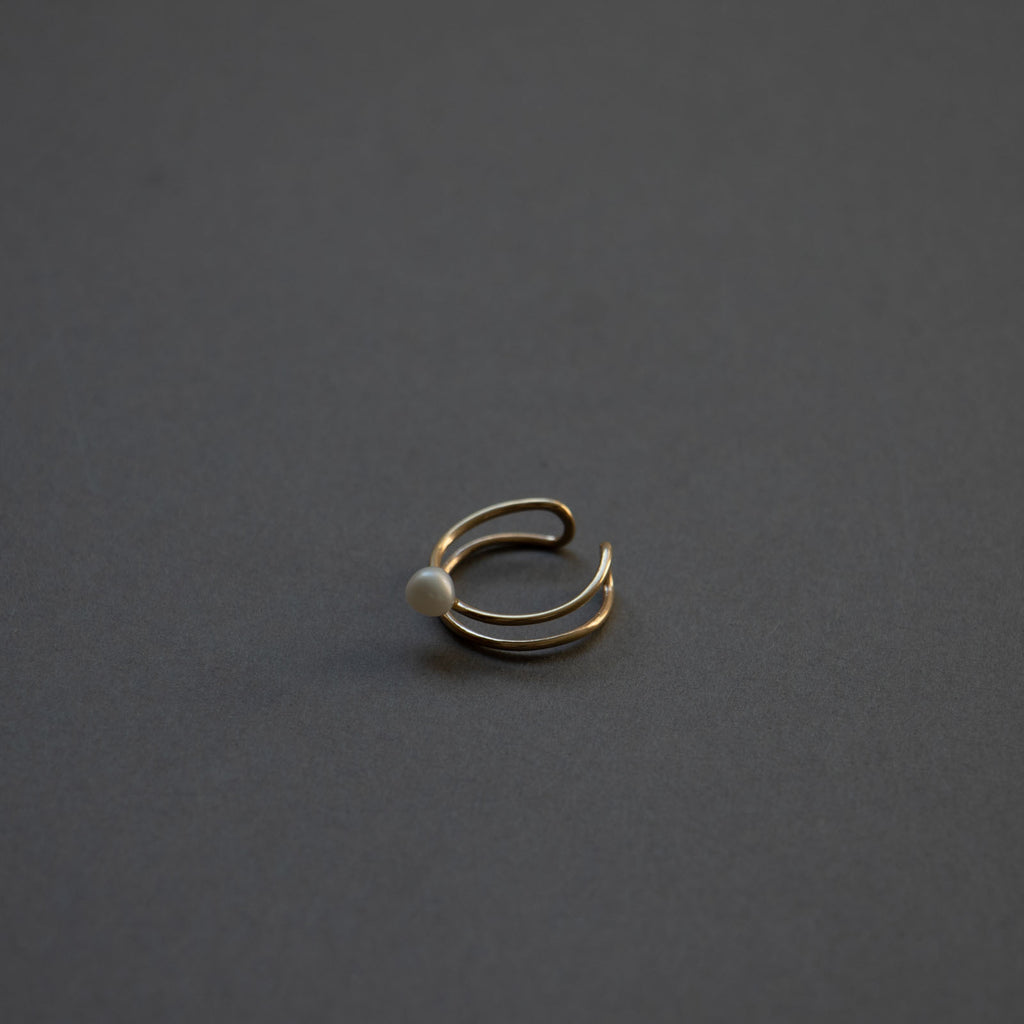 神保真珠商店 1珠イヤカフ VINTAGE 無核（K10）［期間限定販売］