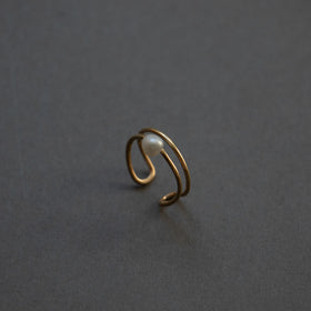 神保真珠商店 1珠イヤカフ VINTAGE 無核（K10）［期間限定販売］