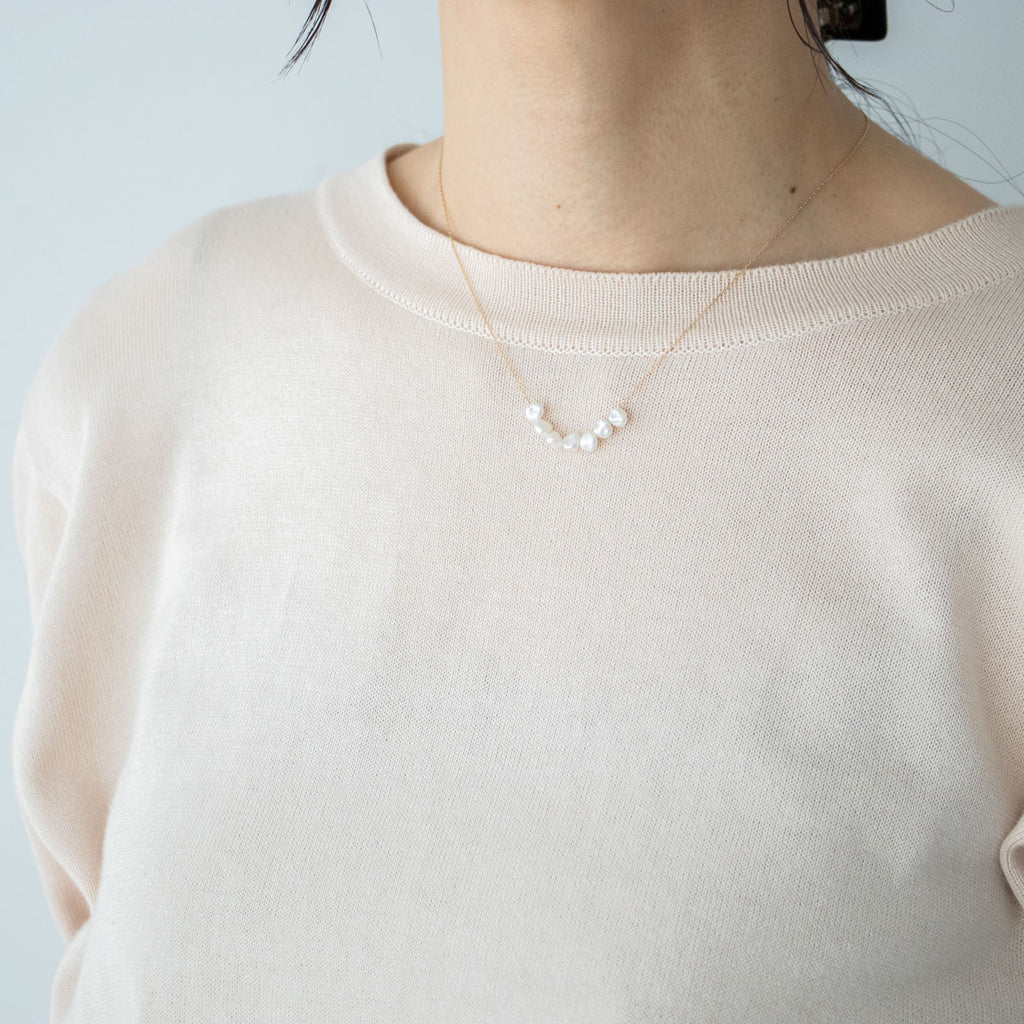 ※こちらは着用イメージとなり、今回はご紹介していない4mmサイズの真珠のものです。