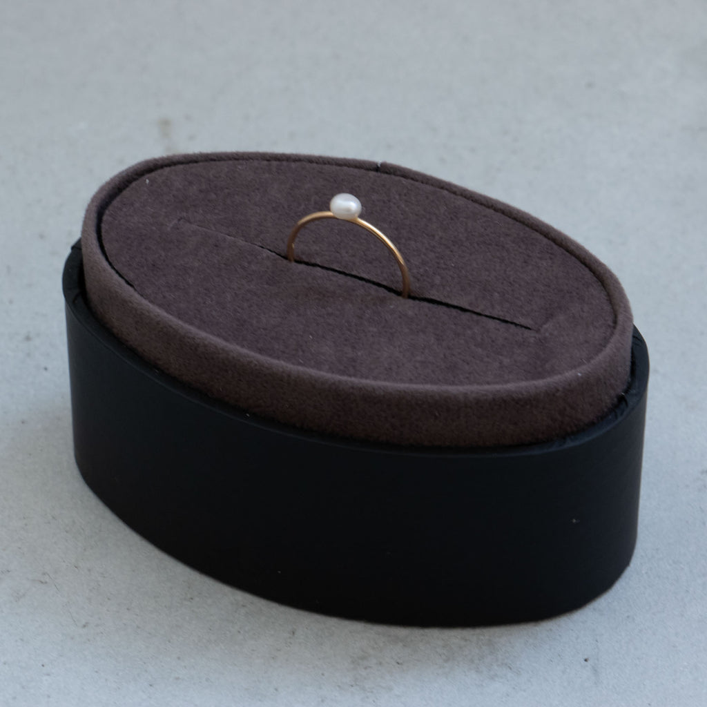 神保真珠商店 1珠リング（丸線）VINTAGE 無核（K10）［期間限定販売］