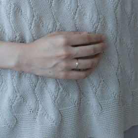 神保真珠商店 1珠リング（丸線）VINTAGE 無核（K10）［期間限定販売］