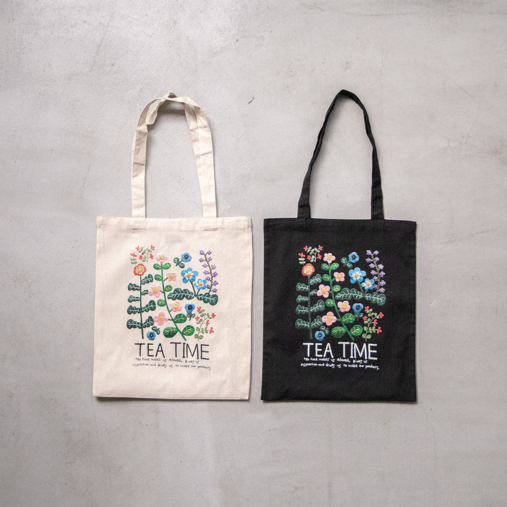 pot and tea ボタニカルプリントトートバッグ［期間限定販売］