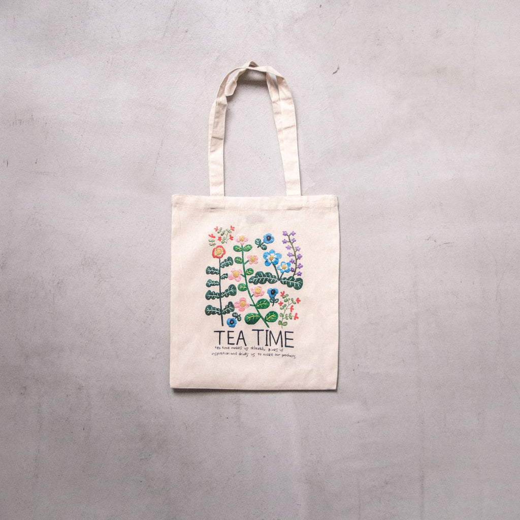 pot and tea ボタニカルプリントトートバッグ［期間限定販売］