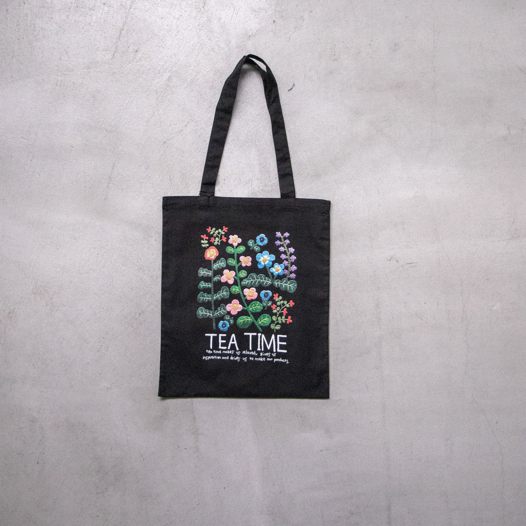 pot and tea ボタニカルプリントトートバッグ［期間限定販売］