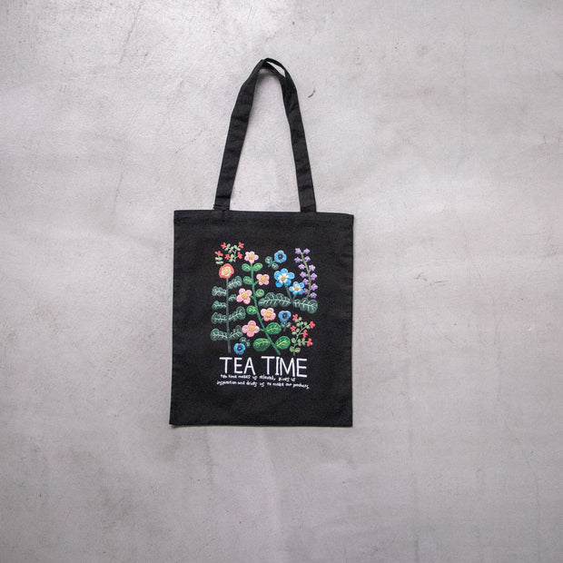 pot and tea ボタニカルプリントトートバッグ［期間限定販売］
