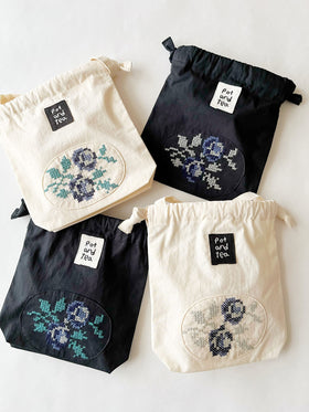 pot and tea クロスステッチミニポシェット［期間限定販売］