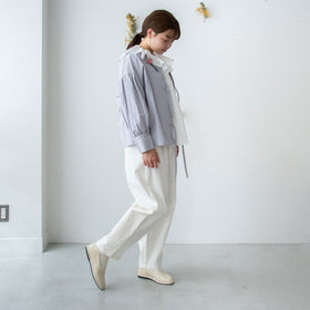 pot and tea ガーゼのゴムそで口 ブラウス［期間限定販売］