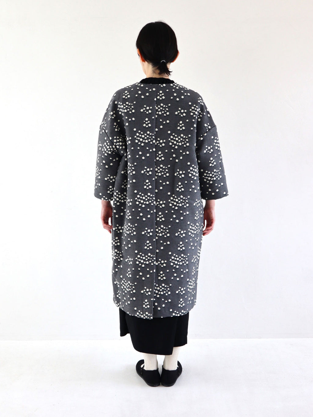 pot and tea 小花JQドロップショルダーコート［期間限定販売］