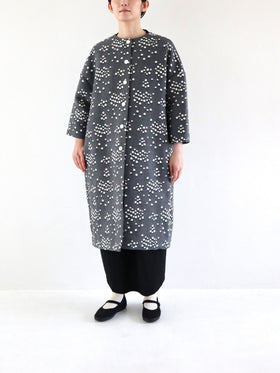 pot and tea 小花JQドロップショルダーコート［期間限定販売］