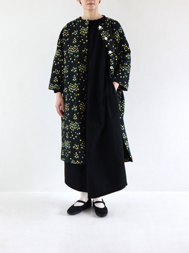pot and tea 小花JQドロップショルダーコート［期間限定販売］