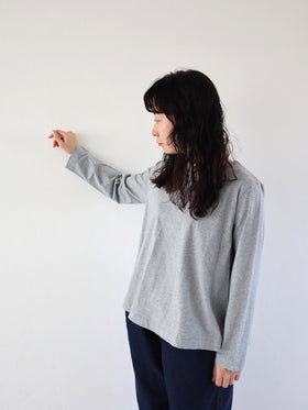 pot and tea フレア長袖カットソー［期間限定販売］