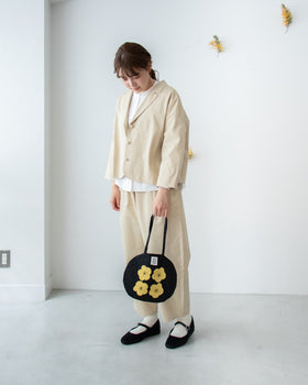 pot and tea シルクネップテーラードジャケット［期間限定販売］