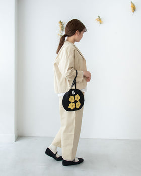 pot and tea シルクネップテーパードパンツ［期間限定販売］