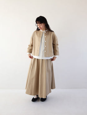 pot and tea チノクロスドロップショルダージャケット［期間限定販売］