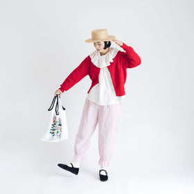 pot and tea すそゴムパンツ［期間限定販売］