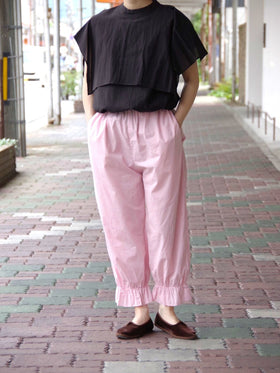 pot and tea すそゴムパンツ［期間限定販売］