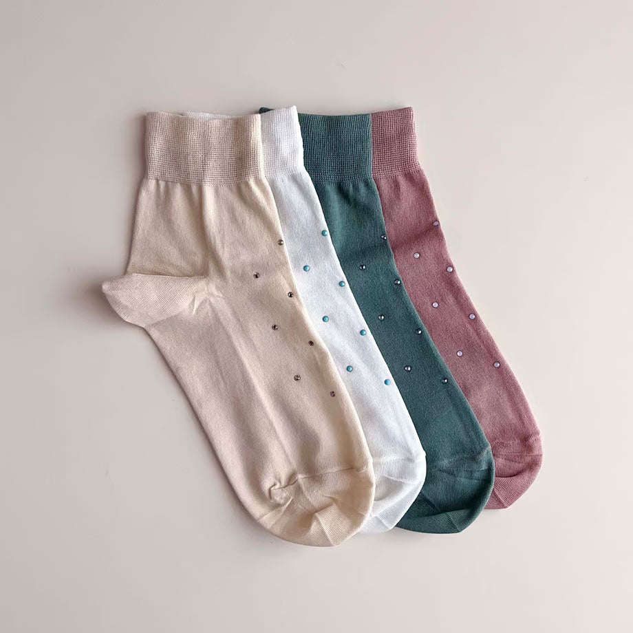 2e CHESTS×MARCOMONDE ショートソックス／stone付き［期間限定販売］