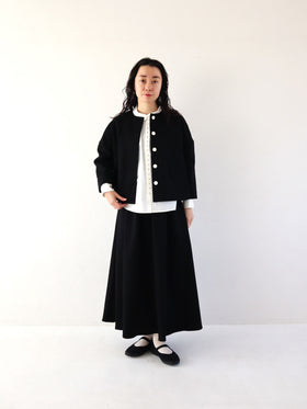 pot and tea チノクロスたっぷりフレアスカート［期間限定販売］