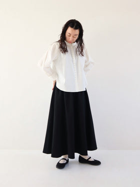 pot and tea チノクロスたっぷりフレアスカート［期間限定販売］