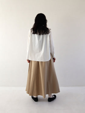 pot and tea チノクロスたっぷりフレアスカート［期間限定販売］