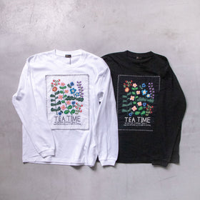 pot and tea ボタニカルロングTシャツ［期間限定販売］