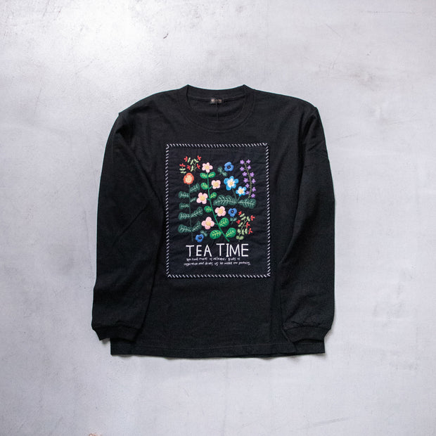 pot and tea ボタニカルロングTシャツ［期間限定販売］