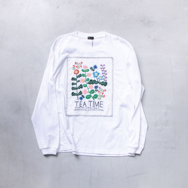pot and tea ボタニカルロングTシャツ［期間限定販売］