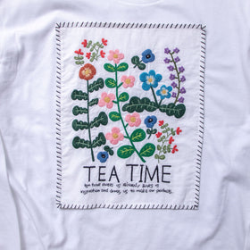 pot and tea ボタニカルロングTシャツ［期間限定販売］