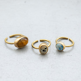 SURUME. STONE RING