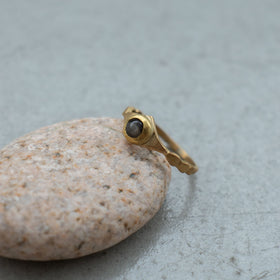 SURUME. Shave Stone Thin Ring［期間限定販売］