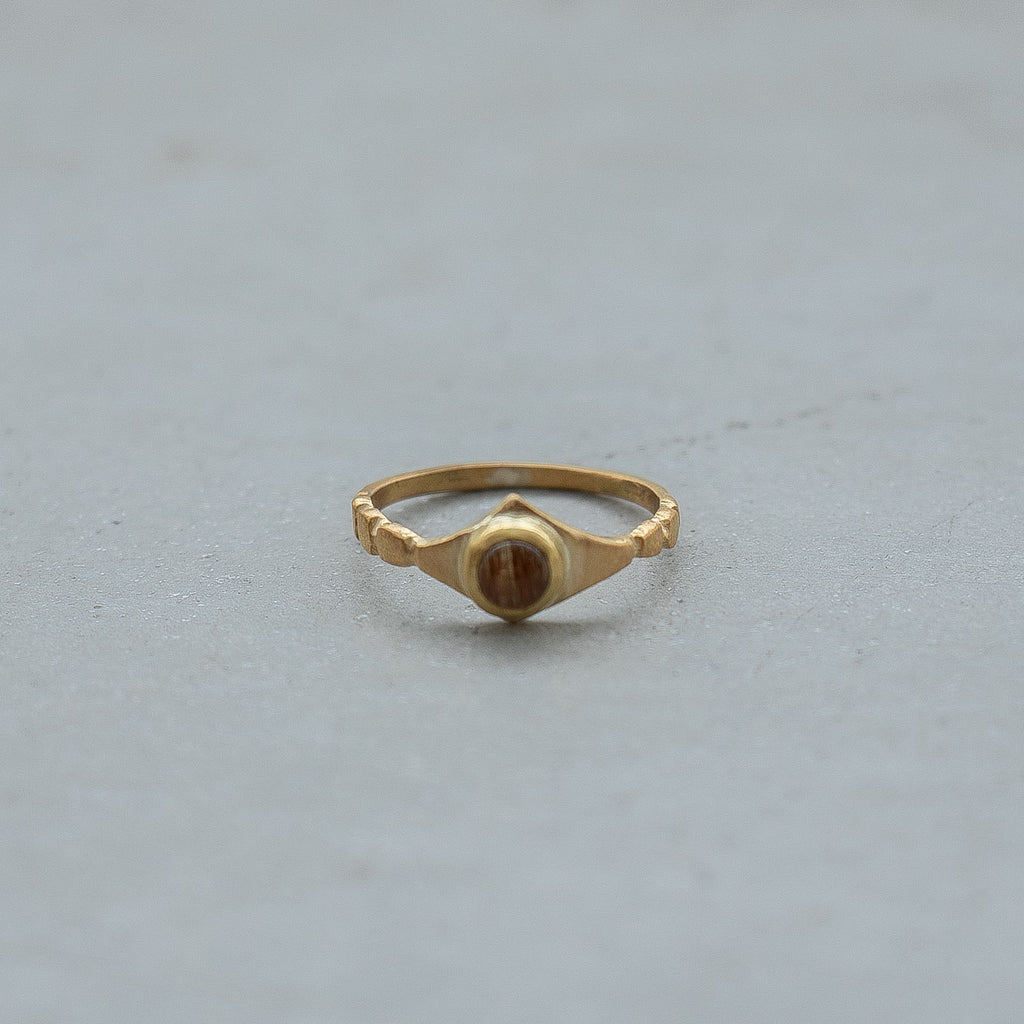 SURUME. Shave Stone Thin Ring［期間限定販売］