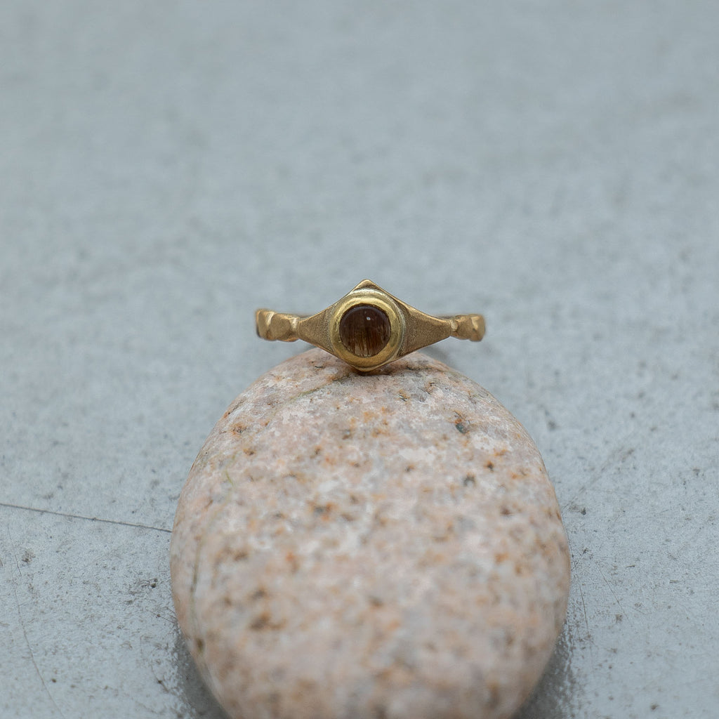 SURUME. Shave Stone Thin Ring［期間限定販売］