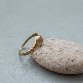 SURUME. Shave Stone Thin Ring［期間限定販売］