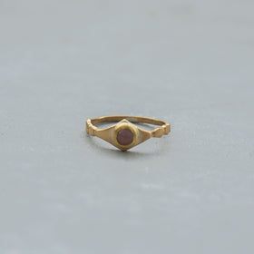 SURUME. Shave Stone Thin Ring［期間限定販売］