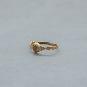 SURUME. Shave Stone Thin Ring［期間限定販売］