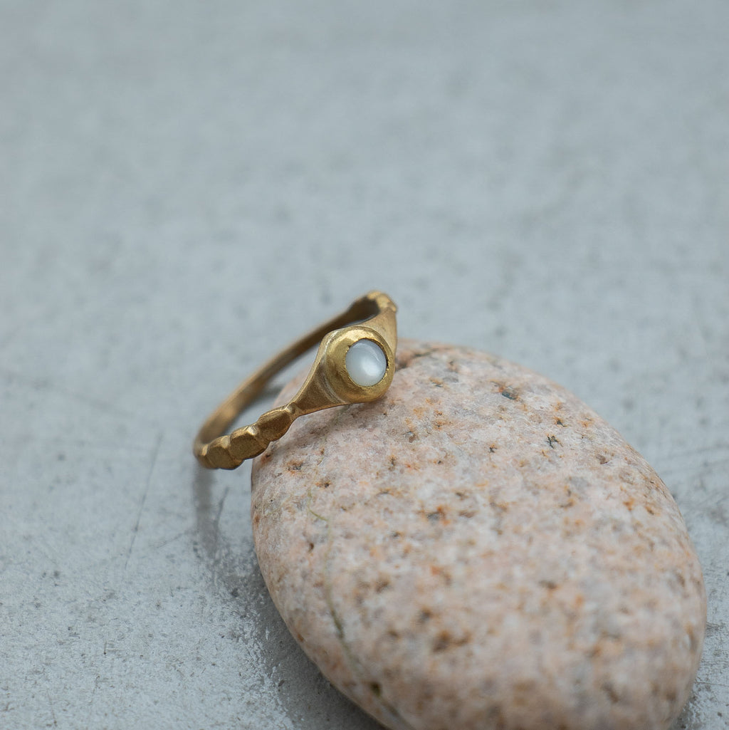 SURUME. Shave Stone Thin Ring［期間限定販売］