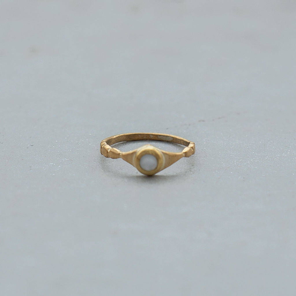 SURUME. Shave Stone Thin Ring［期間限定販売］