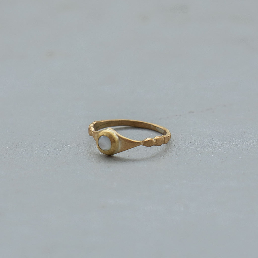 SURUME. Shave Stone Thin Ring［期間限定販売］