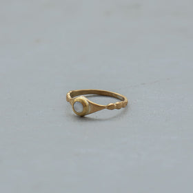 SURUME. Shave Stone Thin Ring［期間限定販売］
