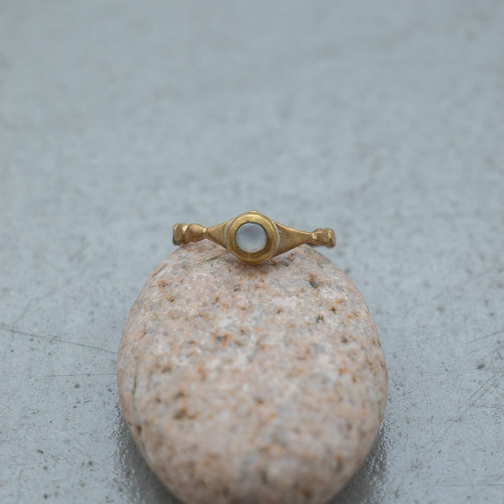SURUME. Shave Stone Thin Ring［期間限定販売］