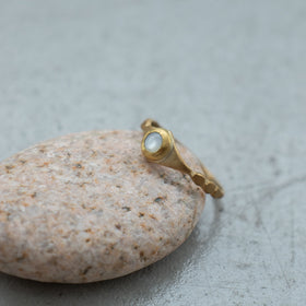 SURUME. Shave Stone Thin Ring［期間限定販売］