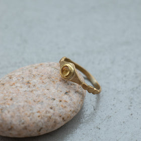 SURUME. Shave Stone Thin Ring［期間限定販売］